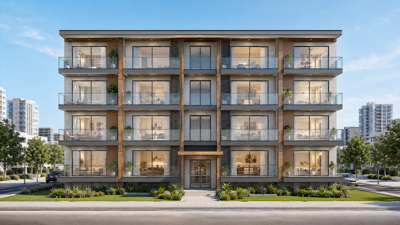 Fachada 3D interativa do residencial